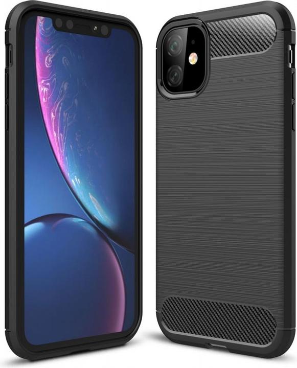 Image du produit Screenguard Apple iPhone 11 Étui en carbone brossé TPU souple (Apple iPhone 11)