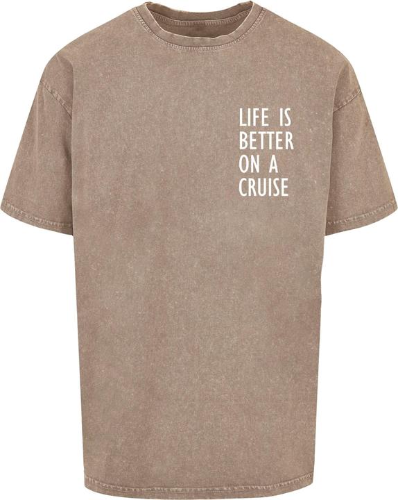 Actual product image Merchcode Life Is Better Acid Washed Heavy Oversized Tee - 113655 (3XL)