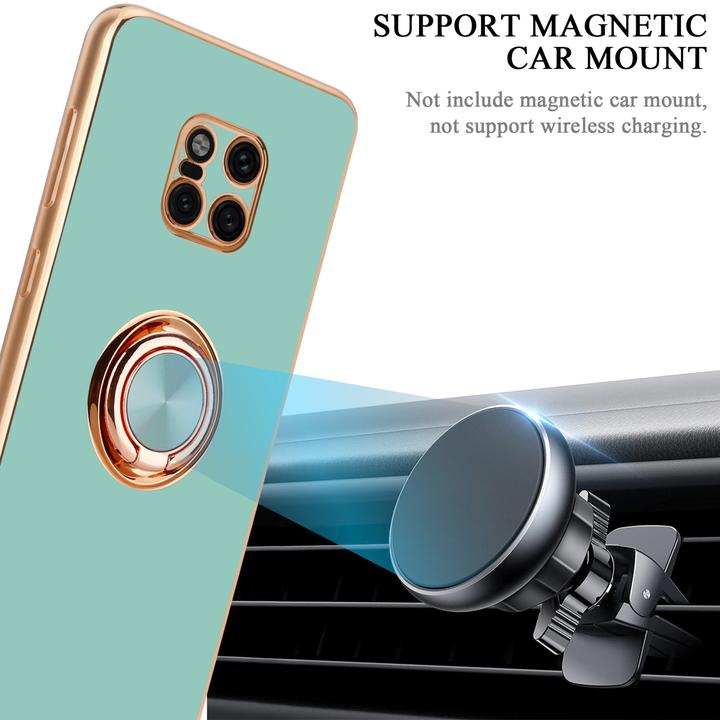 Actual product image Cadorabo Case for Huawei MATE 20 PRO in TPU with camera protection and ring LM089 Style (Mate 20 Pro)