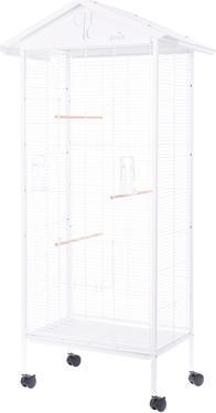 Zolux Voliera Chic Solo Wit - 78X48X156 Cm
