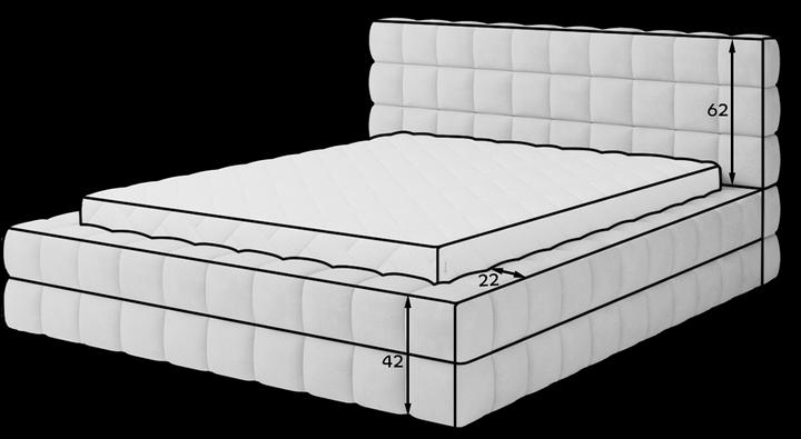 Actual product image ELTAP Dizzle with storage space (180 x 200 cm)