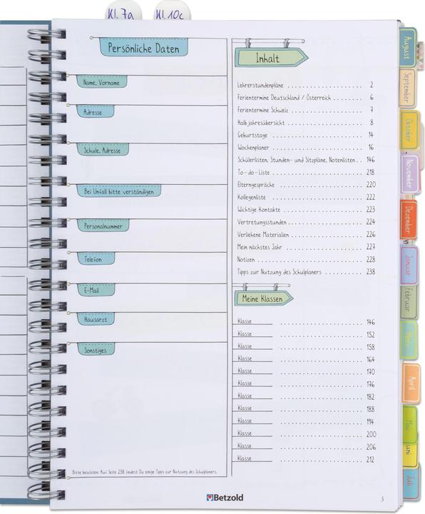 Produktbild Betzold Index-Sticker für Kalender und Planer