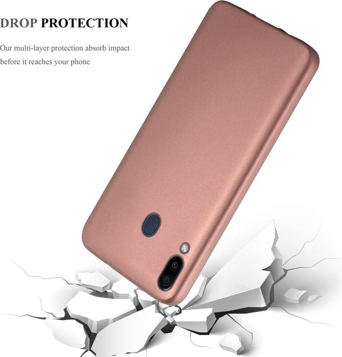 Actual product image Cadorabo TPU Matt Metallic Cover (Samsung Galaxy M20)
