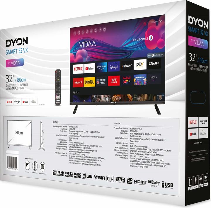 Actual product image Dyon Smart 32 VX (32", LCD, WXGA, 2021)