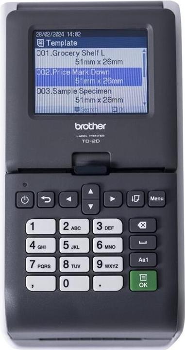 Actual product image Brother TD-23XX (203 dpi)