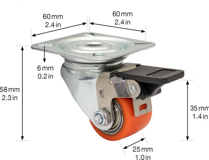 Actual product image Wagner System Apparatus castor