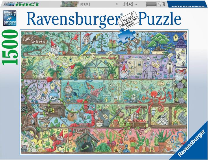 Ravensburger Zwerge im Regal (1500 Teile)