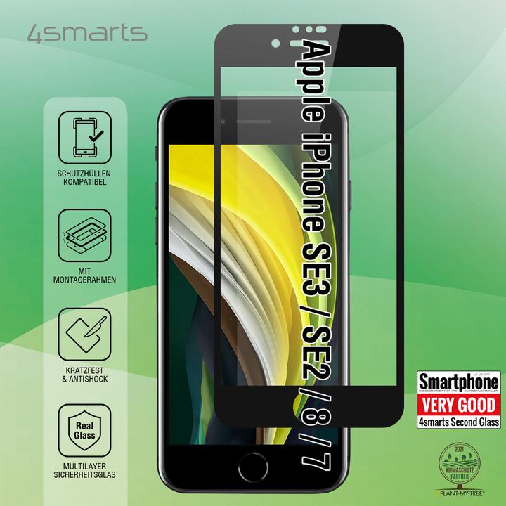 Image du produit 4smarts Protection d'écran Second Glass X-Pro Full iPhone 7/8/SE (1 pièce(s))