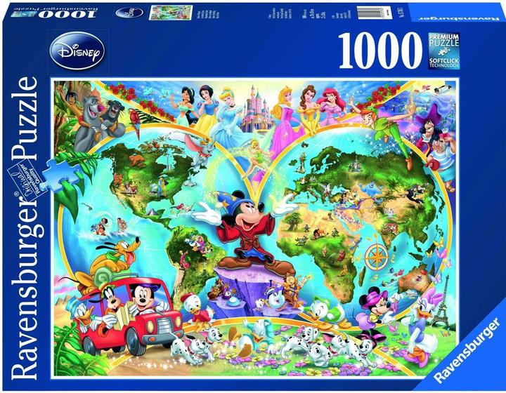 Ravensburger Disney's Weltkarte (1000 Teile)