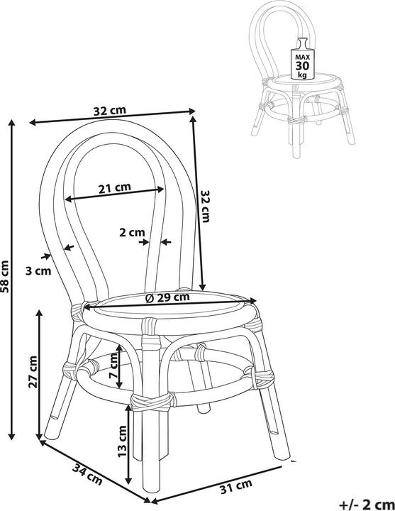 Produktbild Beliani Kalivia (Kindersessel)