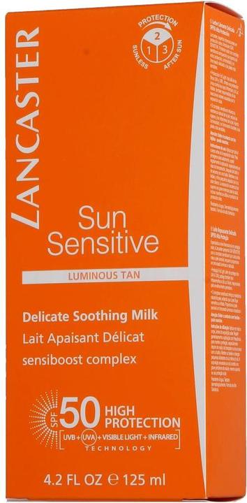 Image du produit Lancaster Sun Sensitive - Lait corporel SPF50 (Lait solaire, SPF 50, 125 ml, 150 g)