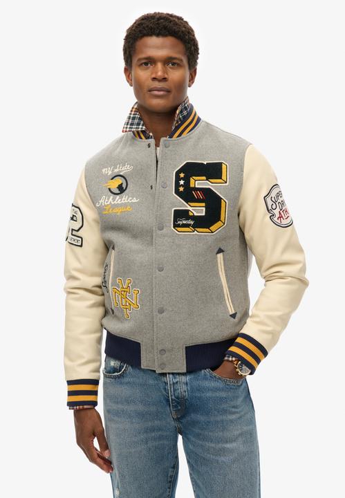 Actual product image Superdry College Patched Bomber Jacket (M)