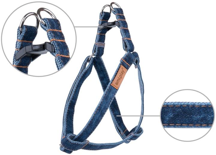 Immagine prodotto amiplay IMBRACATURA ADJUS DENIM S 20/35X1CM NAVY BLU (23, 24, 25, 27, 28, 29, 30, 31, 32, 33, 34, 35, Cane)
