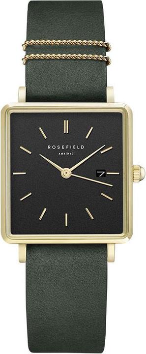 Immagine prodotto Rosefield Il Boxy verde foresta nera (Orologio da polso analogico, 33 mm)