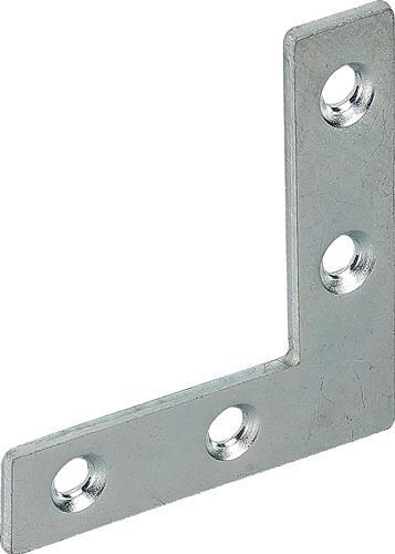Image du produit Vormann Cornière plate longueur 75 x 75 mm largeur 12 mm épaisseur 1,5 mm acier zingué bleu (Angle plat en T, 100 pcs)