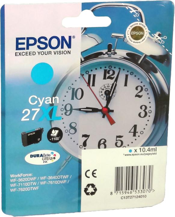 Actual product image Epson 27XL DuraBrite Ultra (C)