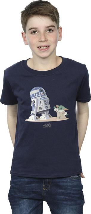 Immagine prodotto Star Wars The Mandalorian R2D2 And Grogu Maglietta Ragazzi (140, 146)