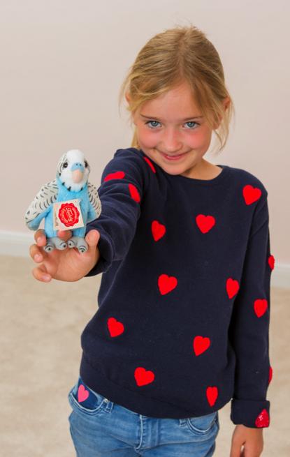 Produktbild Teddy Hermann Wellensittich blau 13cm (13 cm)