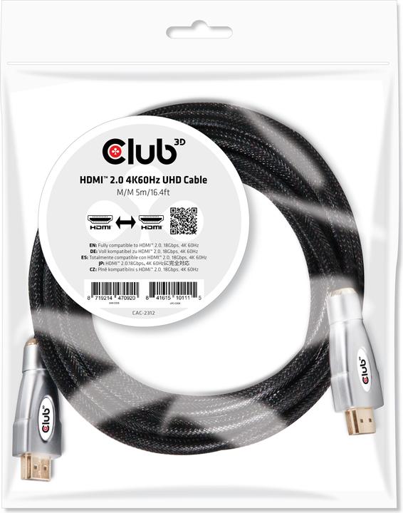 Produktbild Club 3D HDMI (Typ A) — HDMI (Typ A) (5 m, HDMI)