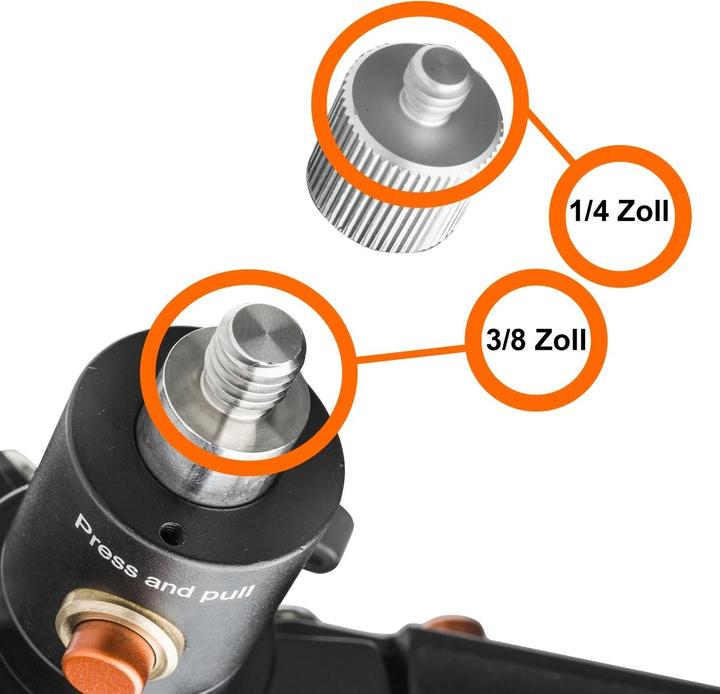 Produktbild Walimex pro pro Ground Rocker GR230 Bodenstativ und Standspinne (Metall, Kunststoff)