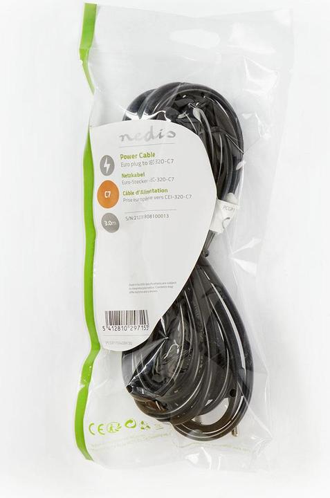 Immagine prodotto Nedis Cavo di alimentazione IEC-320-C7 (3 m)
