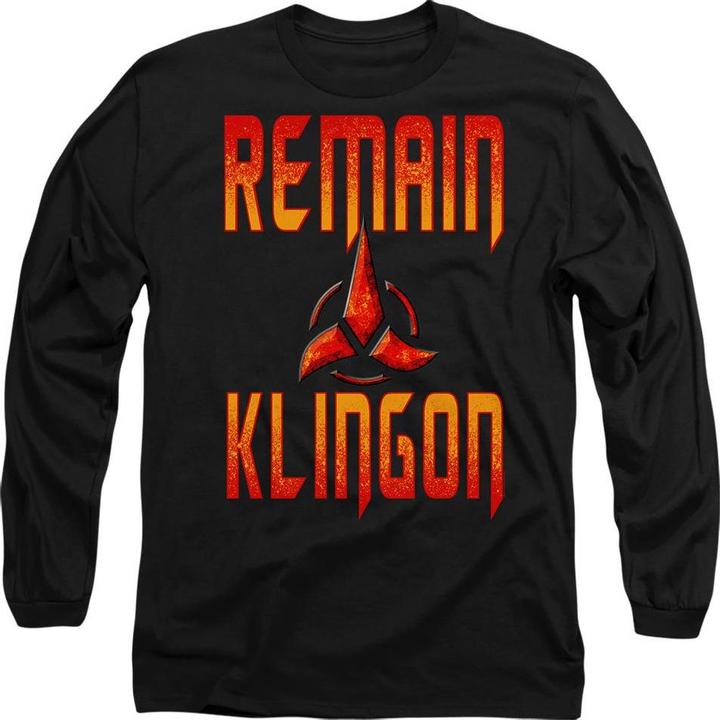 Produktbild Universal Textiles Remain Klingon TShirt (L)