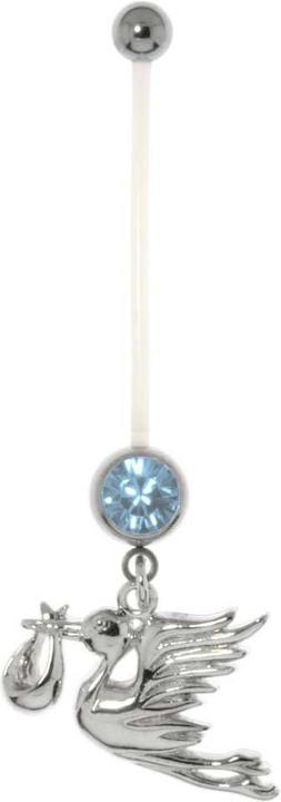Bijouteria Schwangerschaftspiercing (Chirurgenstahl 316L, Kristall, Bioplast, Messing mit Stahlbeschichtung)