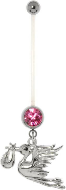 Bijouteria Schwangerschaftspiercing (Chirurgenstahl 316L, Kristall, Bioplast, Messing mit Stahlbeschichtung)