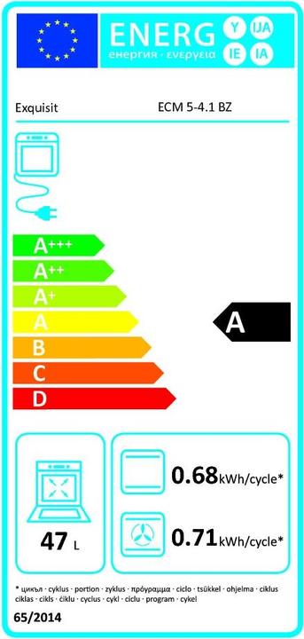 Energy Label Exquisit ECM 5-4 FC