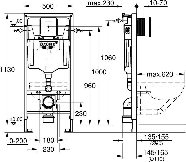 Productafbeelding Grohe Rapid SL 5-in-1 Set voor WC
