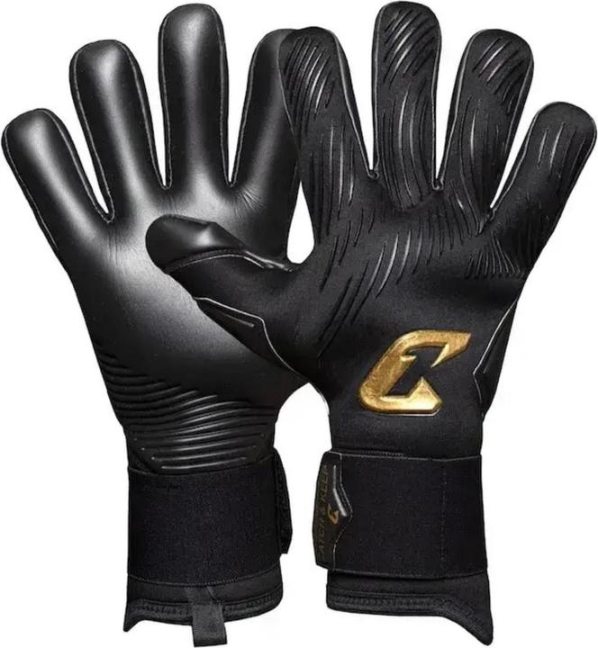 Catch & Keep Fussballhandschuhe Invictus Black Gold Gr. 9.5 Torwart Goalie Handschuhe (9.5)