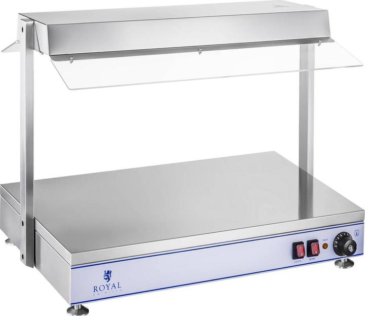 Produktbild Royal Catering Warmhalteplatte Speisenwärmer Wärmetheke Buffetwärmer 1200 W 2 Halogenlampen