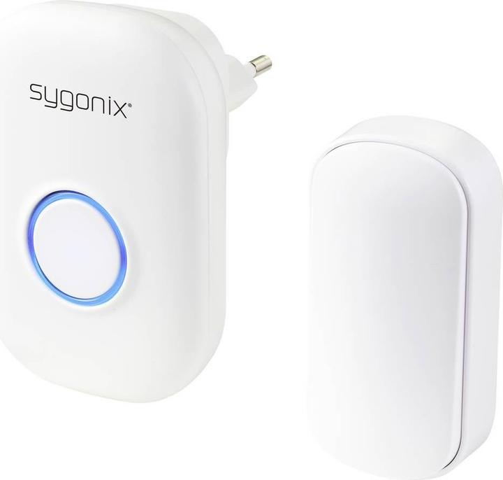 Produktbild Sygonix SY-5225388 Funkklingel Komplett-Set batterielos, mit Blitzlicht (Funk)