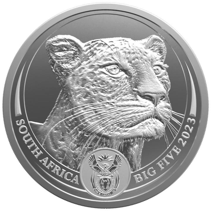 Produktbild South African Mint Silber Leopard 1 oz - Big Five Serie II - 2023 (999, 2023)