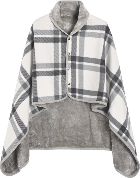 Immagine prodotto Alopini Sciarpa invernale con bottone Morbida sciarpa coperta Poncho in pile oversize Capo Pullover