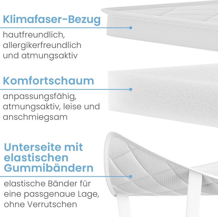 Image du produit Eloneo Komfortschaum Topper Matratzenauflage (100 x 190 cm)
