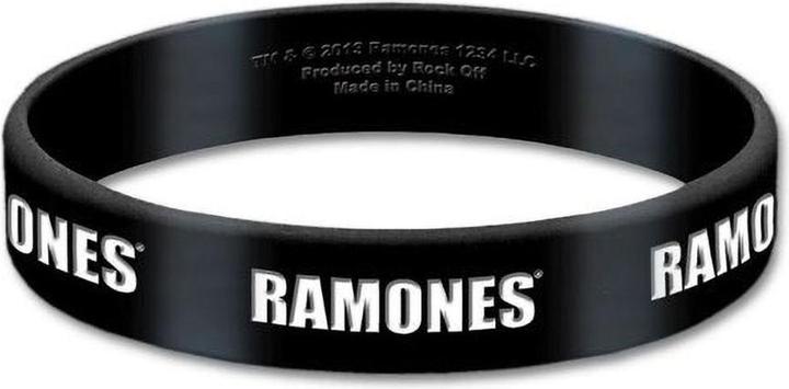 Ramones Silikonarmband Logo (100% synthetisches Material)