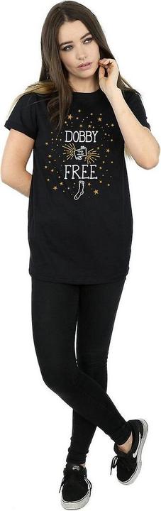 Actual product image Womens/Ladies Dobby Is Free Cotton Boyfriend T-Shirt (M)