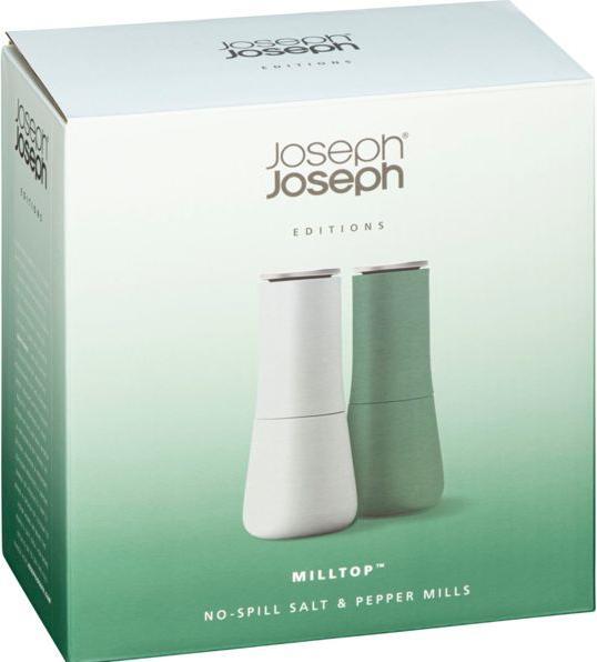 Actual product image Joseph Joseph Milltop Sage salt and pepper mill 2-pcs, 16.9x7x7 cm (Salt, Pepper)