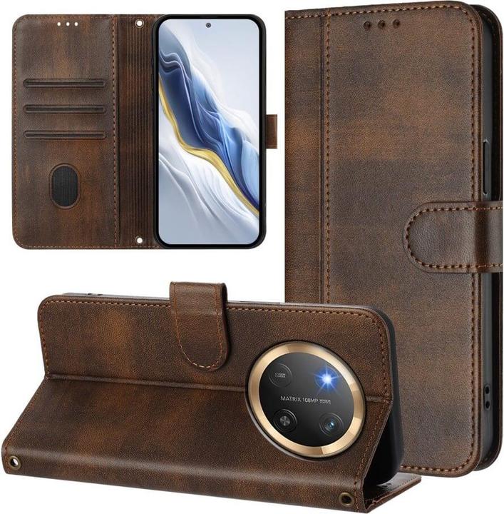 Produktbild Cover-Discount HONOR Magic7 Lite – Wildleder Look Etui im Vintage Design (Honor Magic7 Lite)