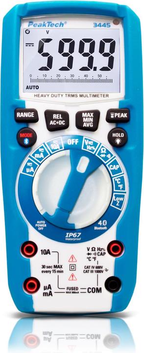 Immagine prodotto Peaktech P 3445 Multimetro digitale a vero RMS (CAT III 1000V, CAT IV 600V)