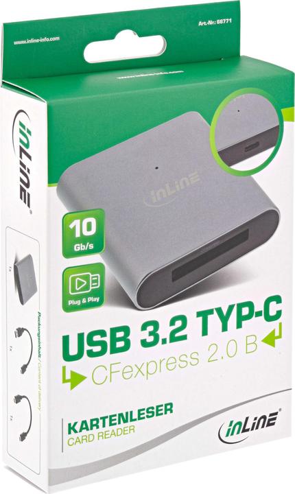 Immagine prodotto InLine Lettore di schede USB 3.1 USB-C (USB-C)