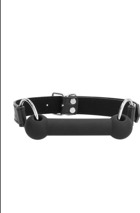 Actual product image Ouch! Silicone Bit Gag - With Adjustable Bonded Leather Straps