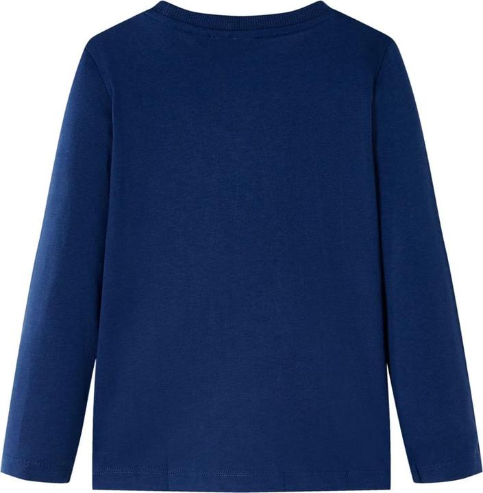 Immagine prodotto VidaXL Camicia da bambino a maniche lunghe blu navy 128,Materiale: 100 (128)