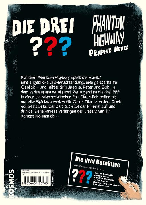 Actual product image Kosmos Die drei??? Phantom Highway (German, Claus Street, Christopher Tauber, 2025)