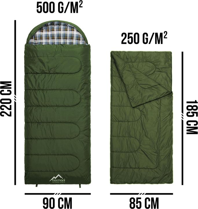 Produktbild Normani 4-in-1 Schlafsack Antarctica - 415 (220 cm)