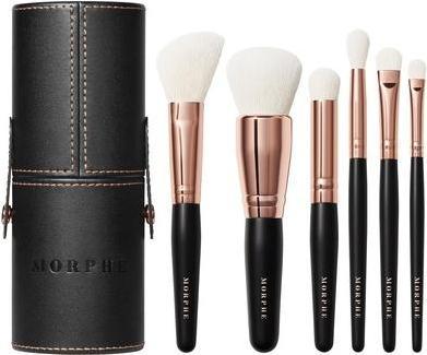 Actual product image Morphe Rose Away Makeup Brush Set - 6 Pieces + Storage Tub (Eyebrows)
