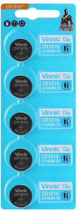 Vinnic CR1616 Pile au lithium sous blister 5 pcs. (5 pcs, CR1616, 45 mAh)
