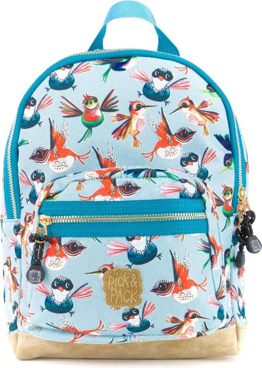 Actual product image Pick & Pack Birds Backpack (22 x 31 x 11 cm) - Dusty blue