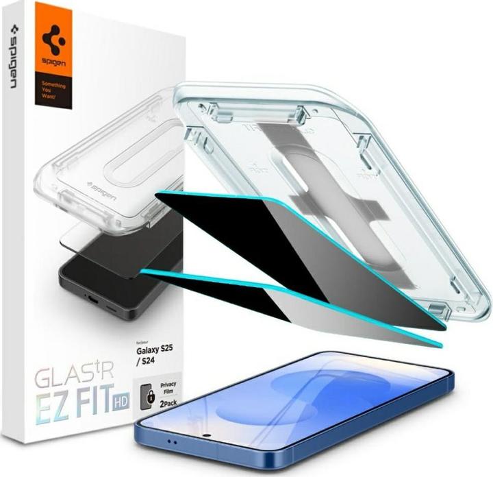 Image du produit Spigen Glass tR EZ Fit HD (Privacy) 2 Pack - Samsung Galaxy S25/S24 (2 pièce(s), Samsung Galaxy S25, Samsung Galaxy S24)